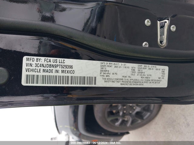 Jeep Compass Altitude 4x4 2023 3C4NJDBN9PT529396 Image 9
