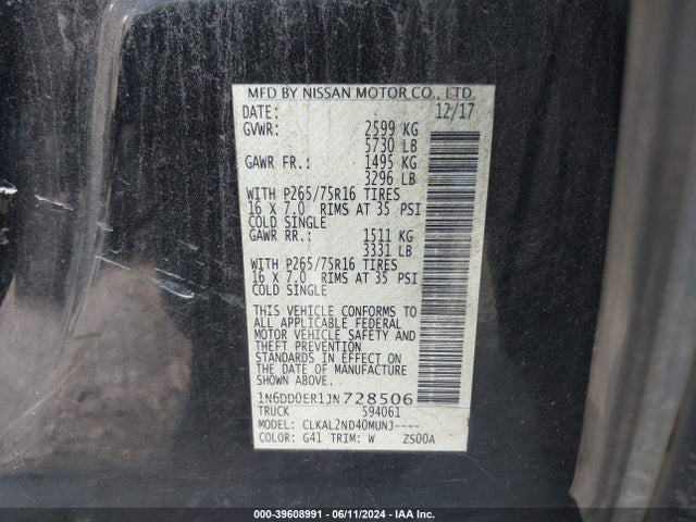 Nissan Frontier Desert Runner 2018 1N6DD0ER1JN728506 Image 9