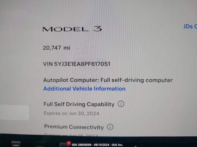 Tesla Model 3 Rear-wheel Drive 2023 5YJ3E1EA8PF617051 Image 7