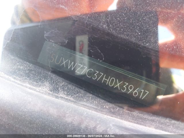 5UXWZ7C37H0X39617 BMW X3 Sdrive28i
