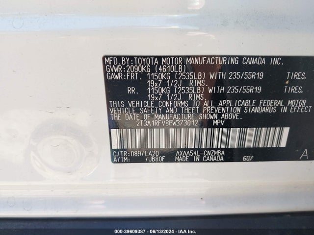 Toyota Rav4 Xle Premium 2023 2T3A1RFV8PW373012 Image 9