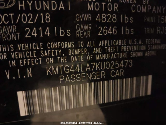 Genesis G70 2019 KMTG44LA7KU025473 Image 9