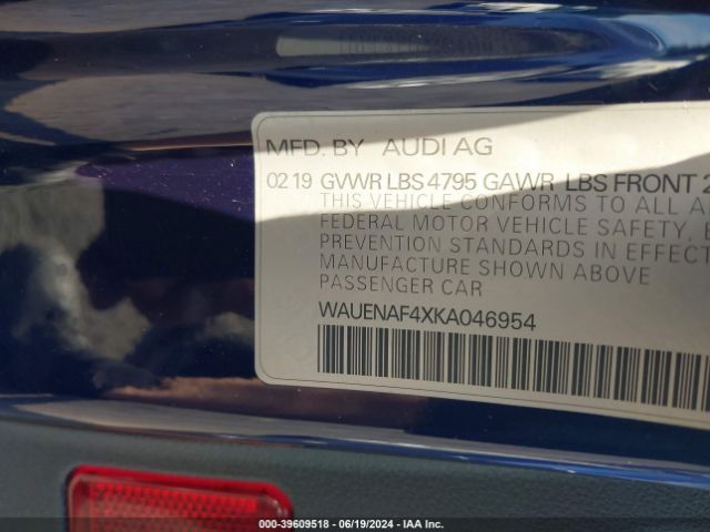 WAUENAF4XKA046954 Audi A4 45 Premium