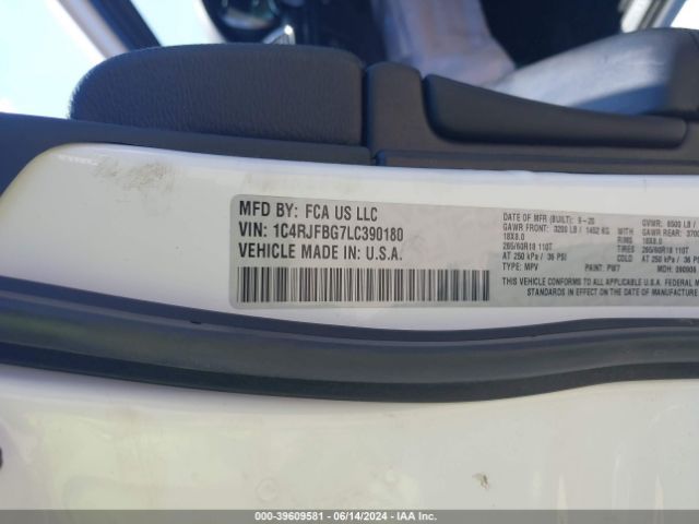 1C4RJFBG7LC390180 Jeep Grand Cherokee Limited 4x4