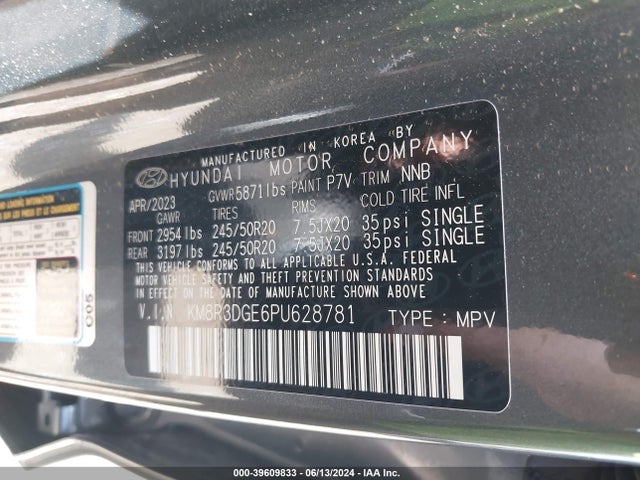 Hyundai Palisade Xrt 2023 KM8R3DGE6PU628781 Image 9