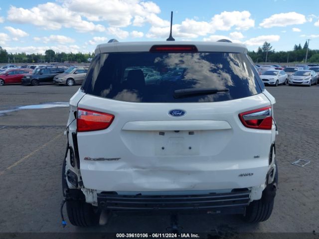 MAJ6S3GL8LC338485 Ford Ecosport Se