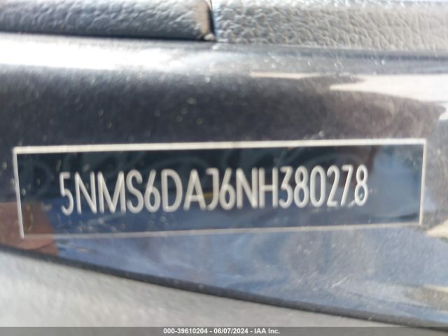 5NMS6DAJ6NH380278 Hyundai Santa Fe Xrt