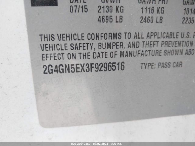 2G4GN5EX3F9296516 Buick Regal Turbo/e-assist Premium I