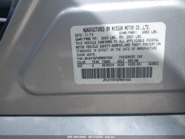 JN1AV7AP4EM691644 Infiniti Q50 Hybrid Sport