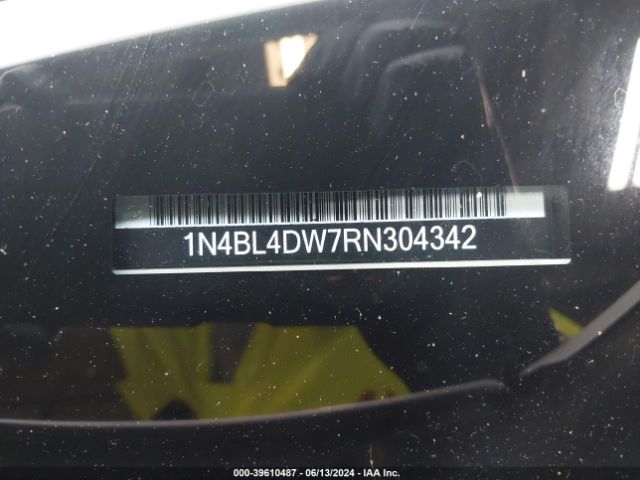 1N4BL4DW7RN304342 Nissan Altima Sv Intelligent Awd