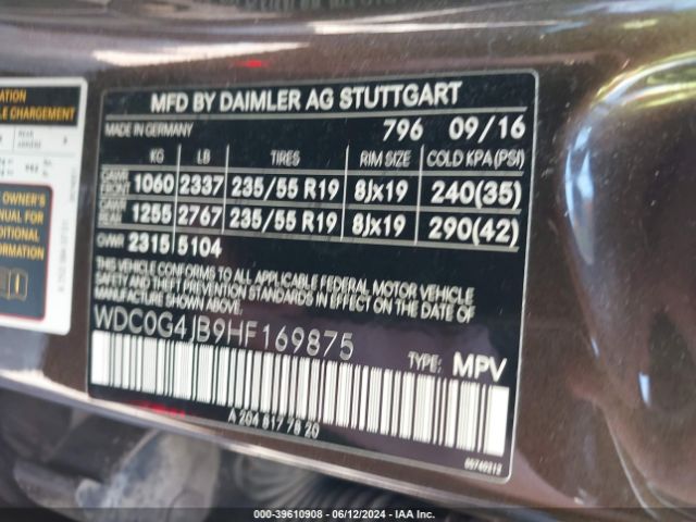 WDC0G4JB9HF169875 Mercedes-Benz GLC 300