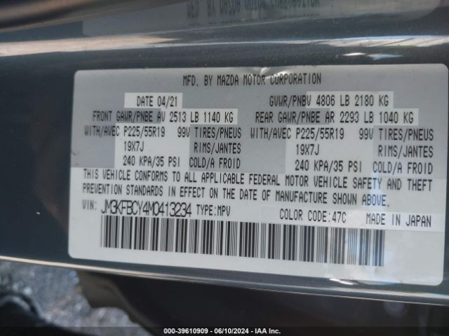 JM3KFBCY4M0413234 Mazda Cx-5 Carbon Edition Turbo