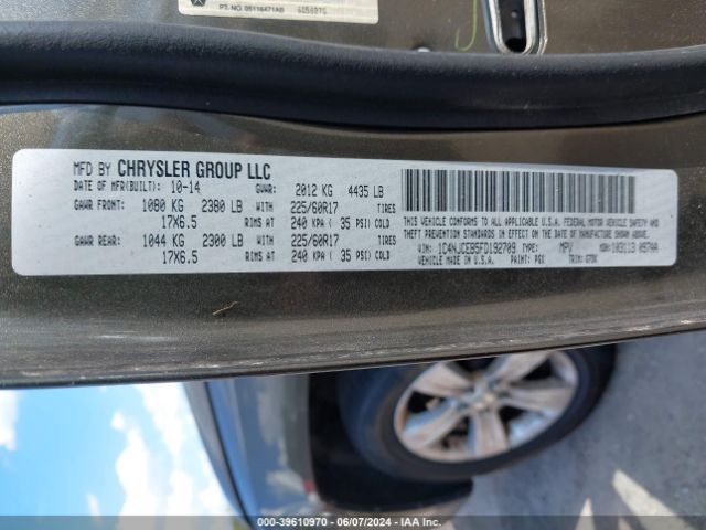 1C4NJCEB5FD192709 Jeep Compass Latitude