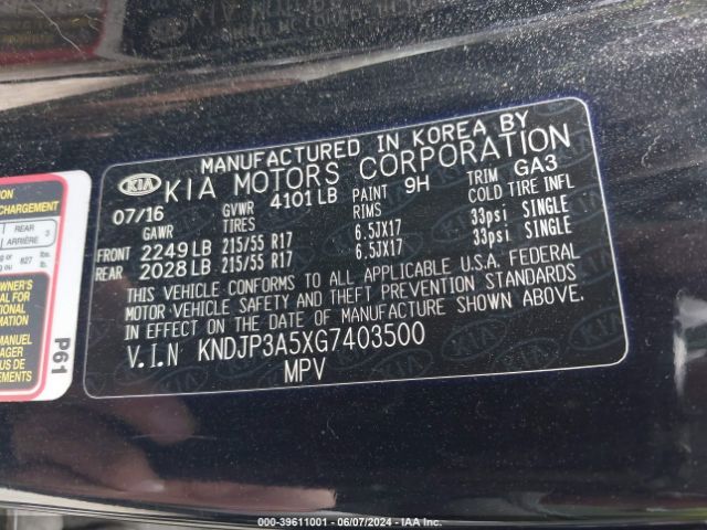 KNDJP3A5XG7403500 KIA SOUL +