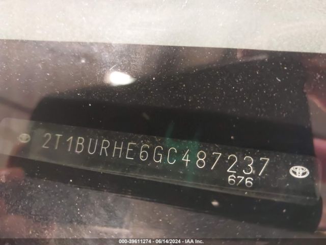 2T1BURHE6GC487237 Toyota Corolla S Plus