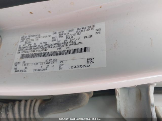 1FTEW1E58JFA20347 Ford F-150 Platinum