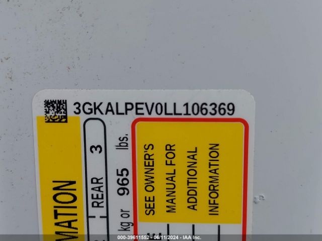 3GKALPEV0LL106369 GMC Terrain Fwd Slt