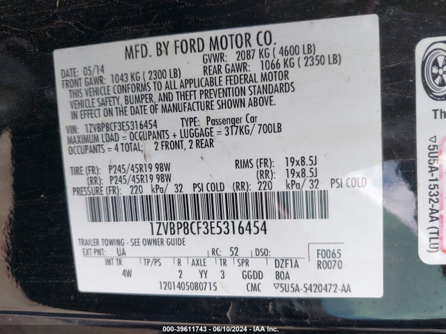 Ford Mustang Gt Premium 2014 1ZVBP8CF3E5316454 Image 9