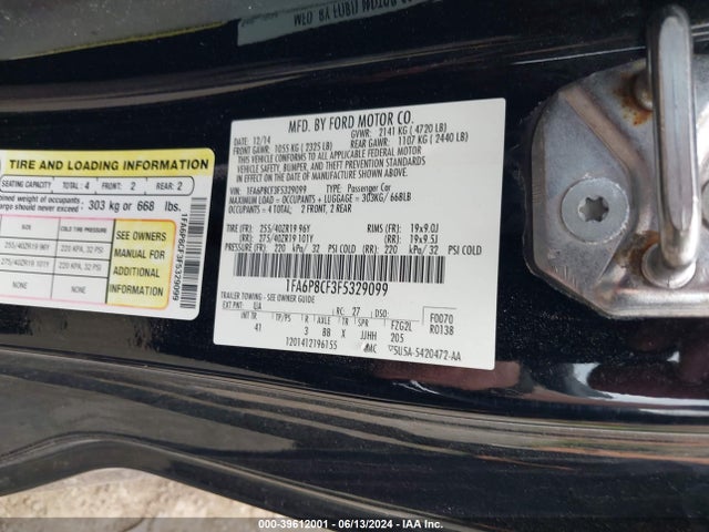 Ford Mustang Gt Premium 2015 1FA6P8CF3F5329099 Image 9