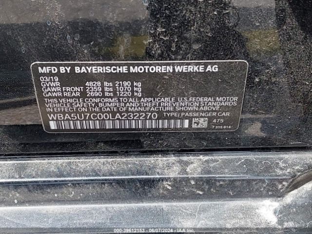 WBA5U7C00LA232270 BMW 3 Series M340i