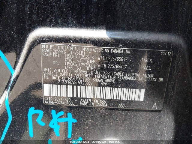 Toyota RAV4 LE 2018 2T3ZFREV5JW429968 Image 9