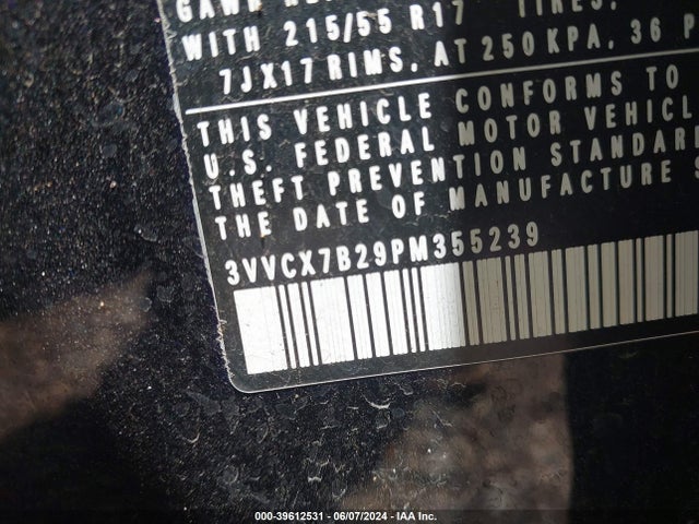 3VVCX7B29PM355239 Volkswagen Taos 1.5t S