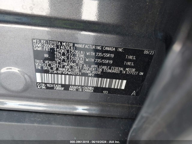 Toyota Rav4 Xle Premium 2023 2T3A1RFV0PW402731 Image 9