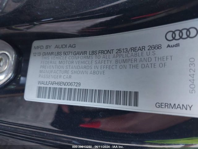 WAULFAFH6EN006729 Audi A5 2.0t Premium