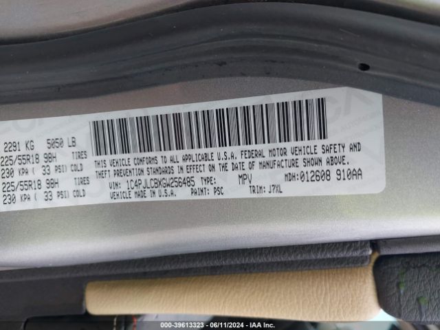 1C4PJLCBXGW256485 Jeep Cherokee 75th Anniversary