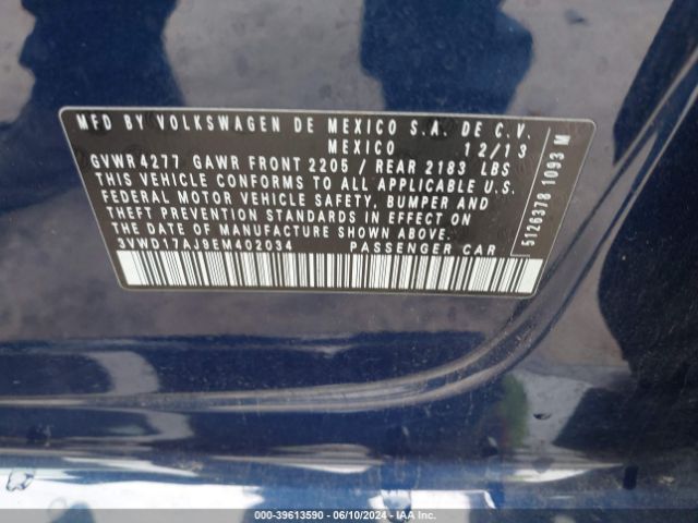 3VWD17AJ9EM402034 Volkswagen Jetta 1.8t Se