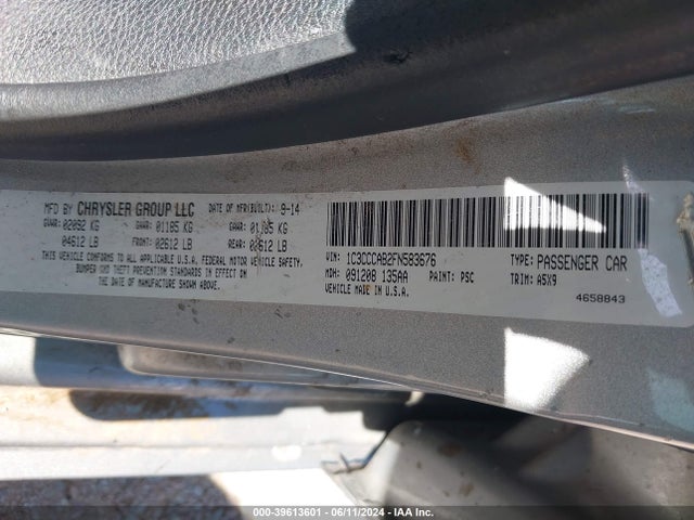 1C3CCCAB2FN583676 Chrysler 200 Limited