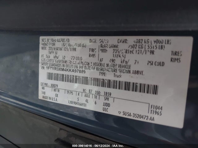 Ford Transit-250 2019 1FTYR3XM4KKA97889 Image 9