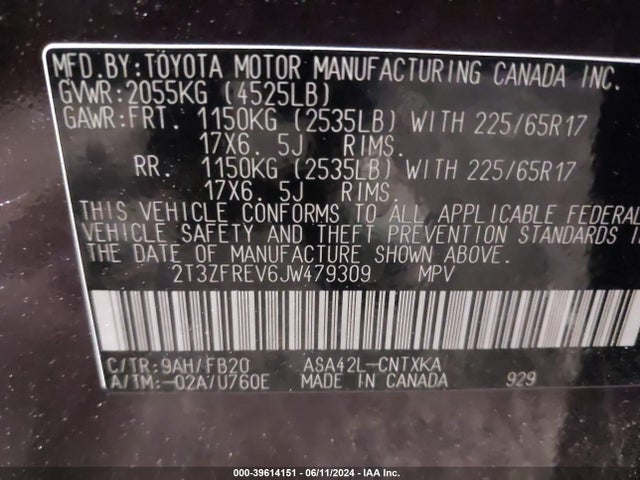 Toyota RAV4 LE 2018 2T3ZFREV6JW479309 Image 9