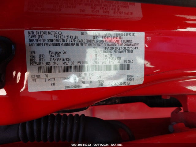 Ford FOCUS SE 2016 1FADP3K24GL275043 Image 9