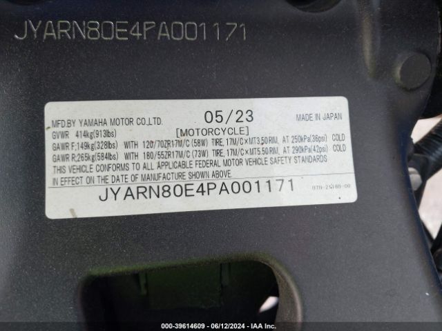 2023 YAMAHA MTM890 JYARN80E4PA001171 Photo 9