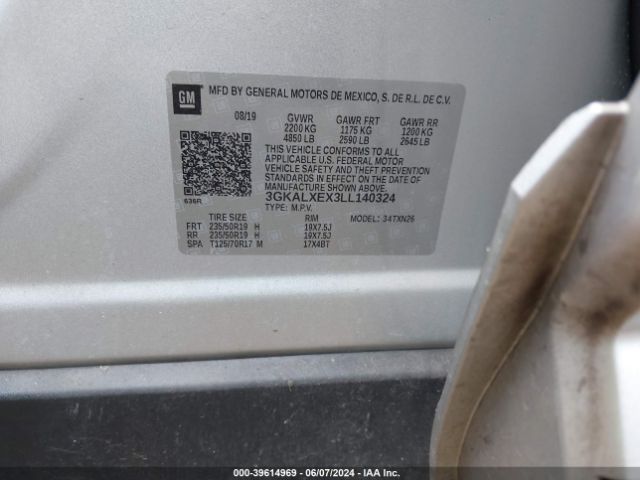3GKALXEX3LL140324 GMC Terrain Awd Denali