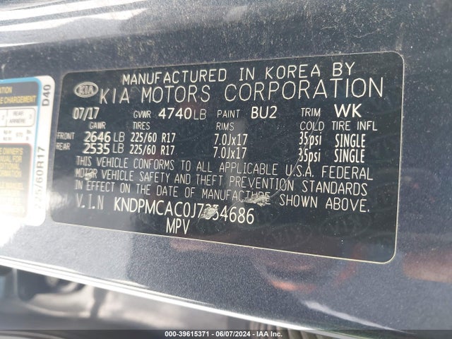 KIA Sportage Lx 2018 KNDPMCAC0J7354686 Image 9