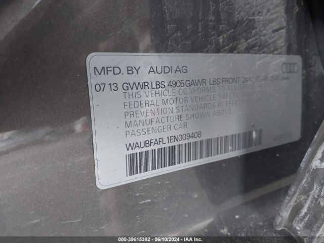 WAUBFAFL1EN009408 Audi A4 2.0t Premium