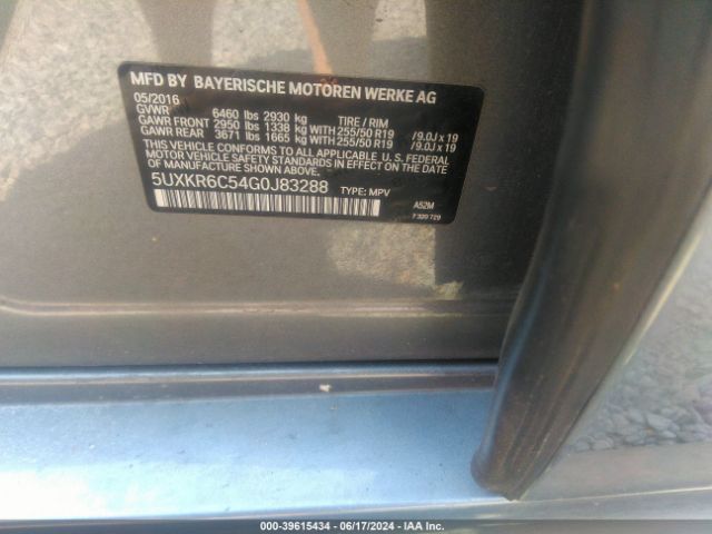 5UXKR6C54G0J83288 BMW X5 Xdrive50i