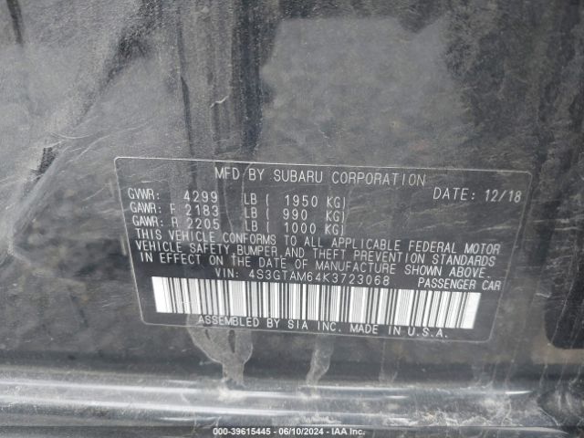 4S3GTAM64K3723068 Subaru Impreza 2.0i Sport