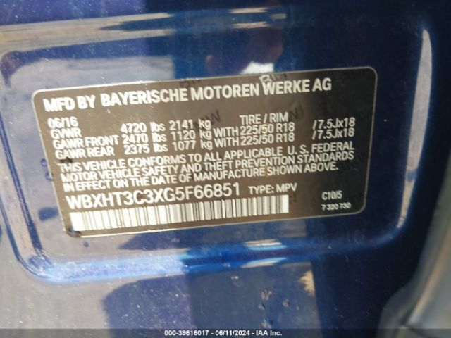 WBXHT3C3XG5F66851 BMW X1 Xdrive28i