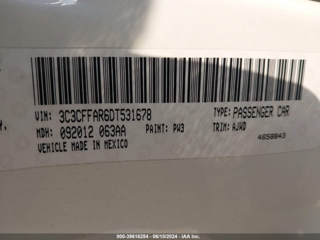 2013 FIAT 500 3C3CFFAR6DT531678 Photo 8