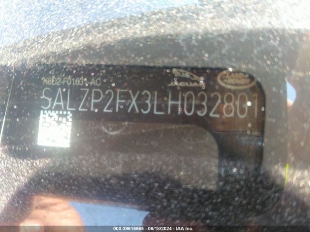 SALZP2FX3LH032801 Land Rover Range Rover Evoque Se
