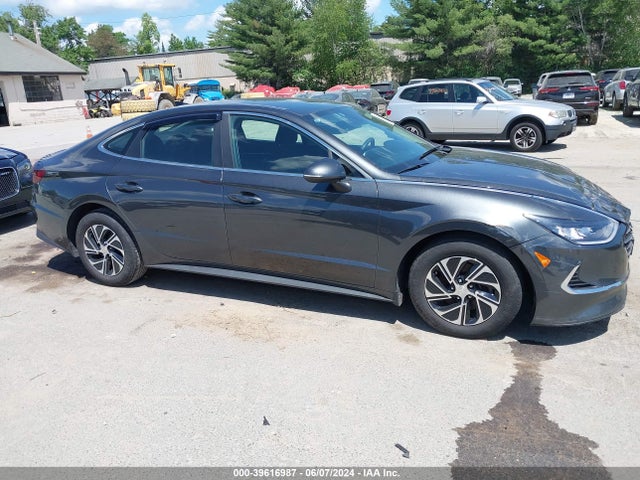 Hyundai Sonata Blue 2021 KMHL24JJ1MA033512 Image 1
