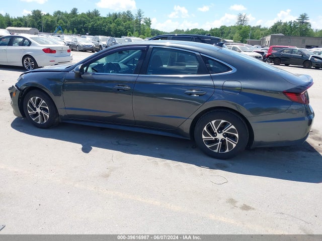 Hyundai Sonata Blue 2021 KMHL24JJ1MA033512 Image 3
