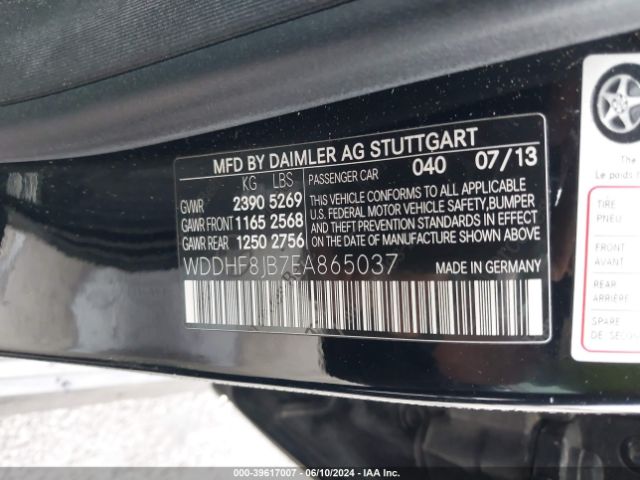 WDDHF8JB7EA865037 Mercedes-Benz E 350 4matic