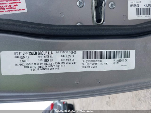 Dodge Charger Sxt 2014 2C3CDXHG8EH161344 Image 9