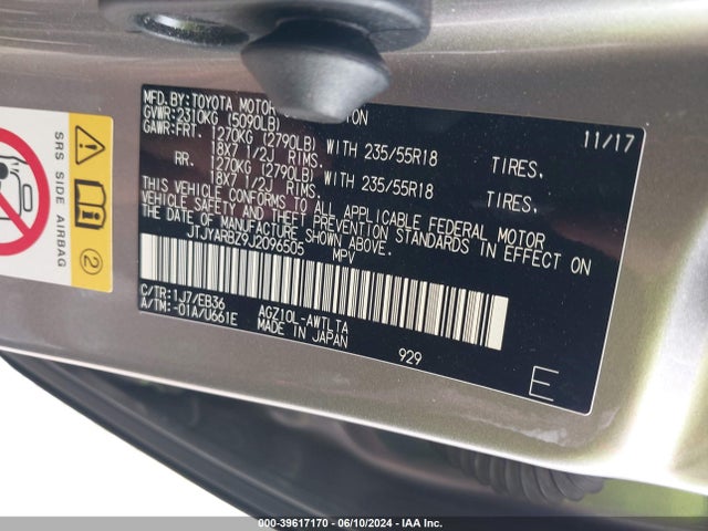 JTJYARBZ9J2096505 Lexus Nx 300 F Sport