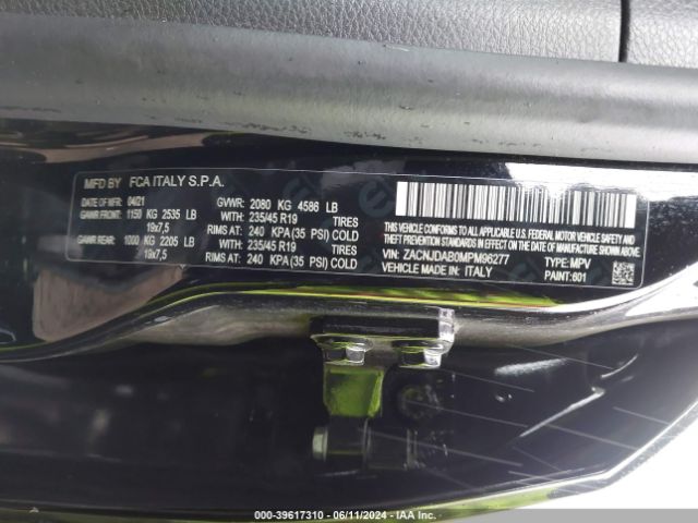ZACNJDAB0MPM96277 Jeep Renegade Jeepster 4x4