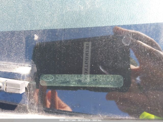 5NPDH4AE3EH494067 Hyundai Elantra Limited